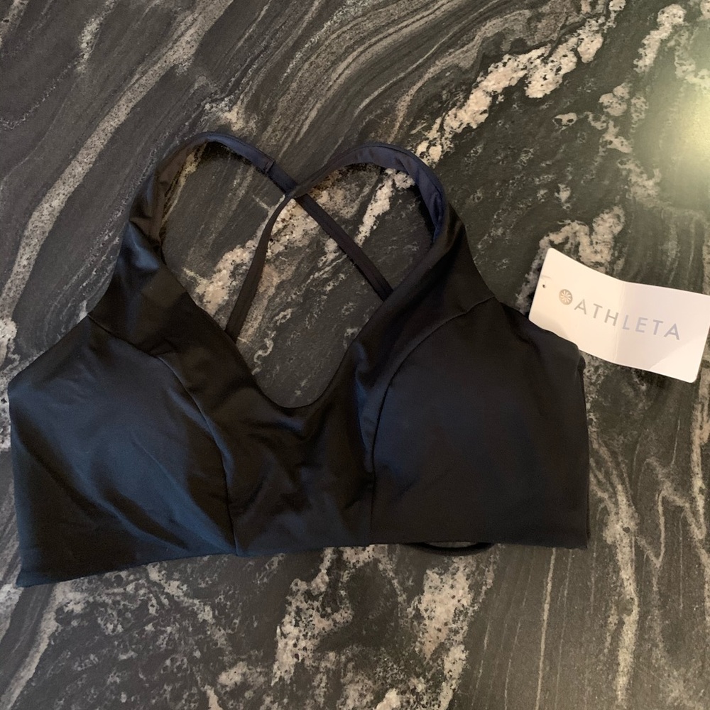 Athleta triangle bikini top, size M D-DD